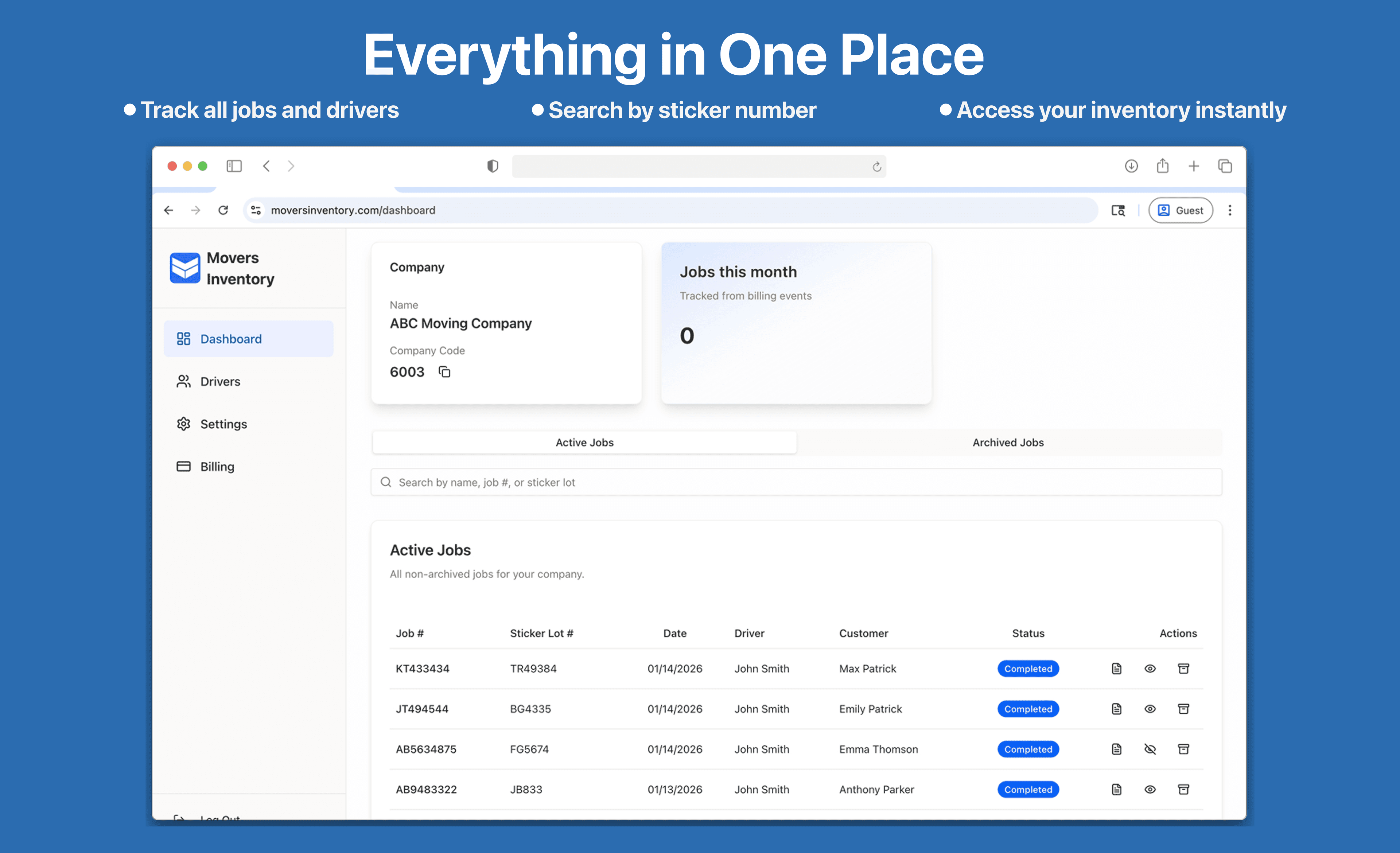 Admin Dashboard — Everything in One Place